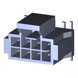 MOLEX Pin Headers NANO-FIT HDR SMT VT DLR 6CKT TIN BLK 105429-1106 (Pack of 300)-picture-40