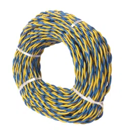 Elson Aluminum Flexible PVC Wire 0.75 S.qmm Blue and Yellow 2 Core, FLX1548-image-79