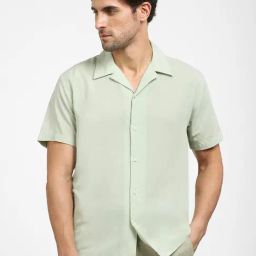 SELECTED HOMME Pista Green Regular Fit Shirt-image-64
