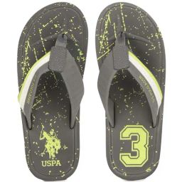 U.S. Polo Assn. Men's Trud Grey Flip Flops-image-99