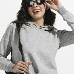 Campus Sutra Grey Cotton Striped Sweatshirt-image-45