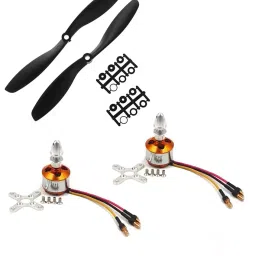 Invento 1200KV BLDC Brushless Motor + 8045 8x4.5 203.2 mm (8 Inch) Propeller Quadcopter mini kit ISC 1549-2 image 1