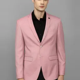 Allen Solly PinkSlim Fit Self Pattern Blazer-image-39