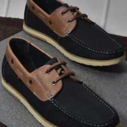 Woodland Men's Black Boat Shoes-image-66