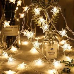 Homesake Yellow Copper Star String Light Led Christmas Wreatg Fairy String Lamp-picture-34