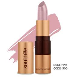 SoulTree Ayurvedic Lipstick - Nude Pink 500 - 4 gm | Organic Lipstick-image-51