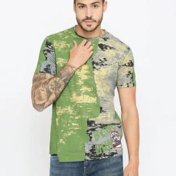 Being Human Green Slim Fit Printed T-Shirt-picture-10