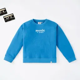 Ed-a-Mamma Kids Blue Printed Full Sleeves  Sweatshirt-image-92
