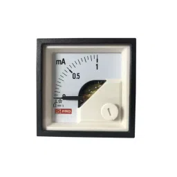 RS PRO Analogue Panel Ammeter 1 InputmA DC, 45X45 mm, 1862474-27