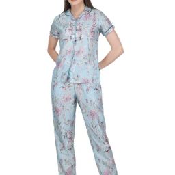 Monte Carlo Aqua Printed Shirt With Pyjamas-picture-48