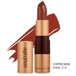 SoulTree Ayurvedic Lipstick - Copper Mine 213 - 4 gm | Organic Lipstick-image-66