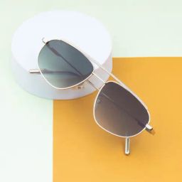 Ted Smith Green Aviator UV Protection Unisex Sunglasses-image-94