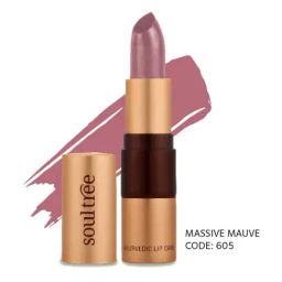 SoulTree Ayurvedic Lipstick - Massive Mauve 605 - 4 gm | Organic Lipstick-98