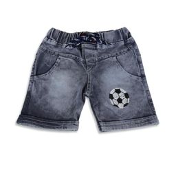 WORTON FASHION Boys Grey Typography Denim Denim Shorts-image-58