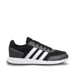 Adidas Men's RUN50S Black Running Shoes-image-4