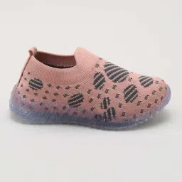Priaansha Kids Peach & Black Casual Slip-Ons-image-95