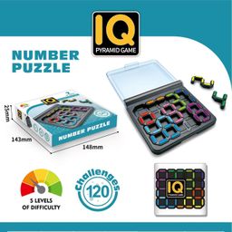 prime deals IQ Puzzle Brain Teaser Game for Kids Portable 3D Logic Puzzle 120 Challenges Educational Travel Game for Brain Development, Problem-Solving for Kids Adults (IQ Puzzle Pyramid Number) image 5