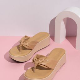 Inc 5 Open Toe Textured Flatform Heel Sandals-26