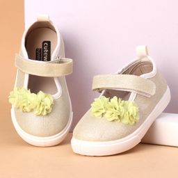 Cute Walk by Babyhug Casual Shoes With Velcro Closure - White Light Beige-picture-23
