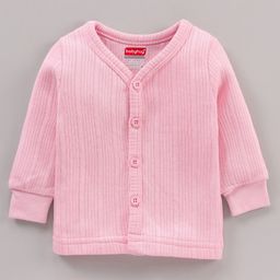 Babyhug Full Sleeves Thermal Vest - Pink-image-61