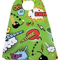 Right Gifting Digital Printed Satin Cape For Kids - Green-16