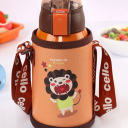 Cello Kido Hot & Cold Stainless Steel Kids Water Bottle Orange - 500 ml-picture-25