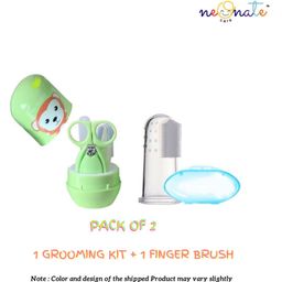 NeonateCare Baby Grooming Manicure & Pedicure Nail Kit for Newborns ( Oval GK -  finger Brush)  - Multicolor ( color and design may vary)-28