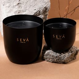 Seva Home Heirloom Candle Set of 2 Noir  - Black-image-5