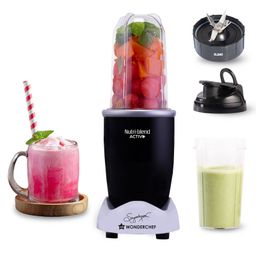 Wonderchef Nutri-blend Activ Mixer Grinder Blender Smoothie Maker 500W 22000 RPM 100% Full Copper Motor 1 Unbreakable Jars SS Blades - Black-17
