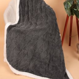 Butterthief Cozy Super Soft Warm Double Layered Kids Sherpa Blanket - Charcoal Grey-image-84