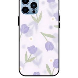 QRIOH Floral Printed iPhone 13 Pro Max Back Case Mobile Accessories-image-85