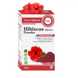 SKS BIOTECH Pure & Natural Hibiscus Flower Powder For Hair & Skin - 200 g-30