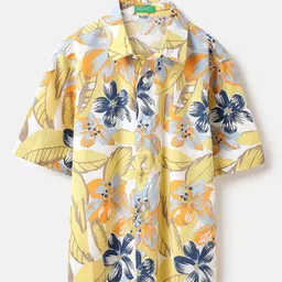 United Colors of Benetton Boys Floral Opaque Printed Casual Shirt-picture-15