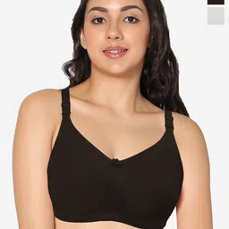 In Care Pack Of 2 Full Coverage Non Padded Pure Cotton T-shirt Bra With All Day Comfort-picture-18