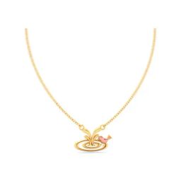 P.C. Chandra Jewellers 22k Yellow Gold Songbird Accents Pendant-image-1