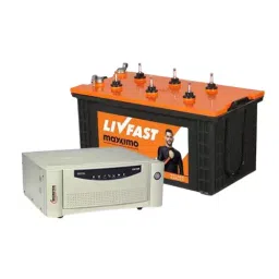 Livfast 160 AH MXSTJ 1936+Microtek SW 900 Jumbo Tubular Inverter Battery-32