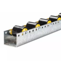 Interroll Roller Track Heavy Duty 50mm Diameter 51.3mm Width 962mm x 74mm, BU50(9WHEELS)-image-0