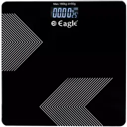 Eagle EEP-1200A 180 Kg Capacity Body Weight Machine for body weight, Gym, clinics with 4 mm Thick Tempered Glass, EEP-1200A-24