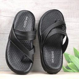San Frissco Men's Black Toe Ring Sandals-image-97