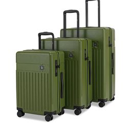 EUME Set Of 3 Hard-Sided Trolley Suitcase-16