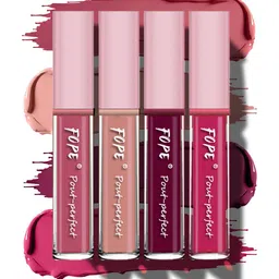 FOPE Set Of 4 Pout Perfect Long Lasting Liquid Lipstick - 4 ml Each-11