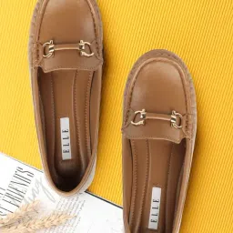 Elle Women's Tan Casual Loafer-image-18