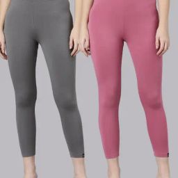 TWIN BIRDS Women Pack Of 2 High Ankle Leggings-image-115