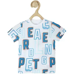 Peter England Kids White Printed  T-Shirt-picture-8