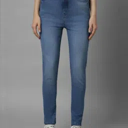 Allen Solly Blue Cotton Mid Rise Jeans-image-49