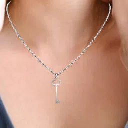 DressBerry Girls 925 Sterling Silver Heart Shaped Pendant with Chain-image-86