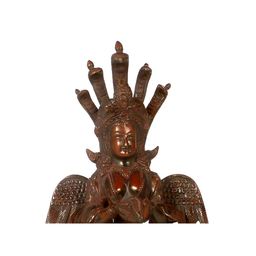 Exotic India Chola Brown Lord Naga Kanya Religious Idol Showpiece-image-7