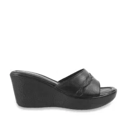 Metro Women's Black Casual Wedges-image-15