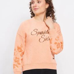 Duke Peach Graphic Print Sweatshirt-image-10