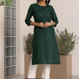 Libas Round Neck A-Line Kurta-image-43